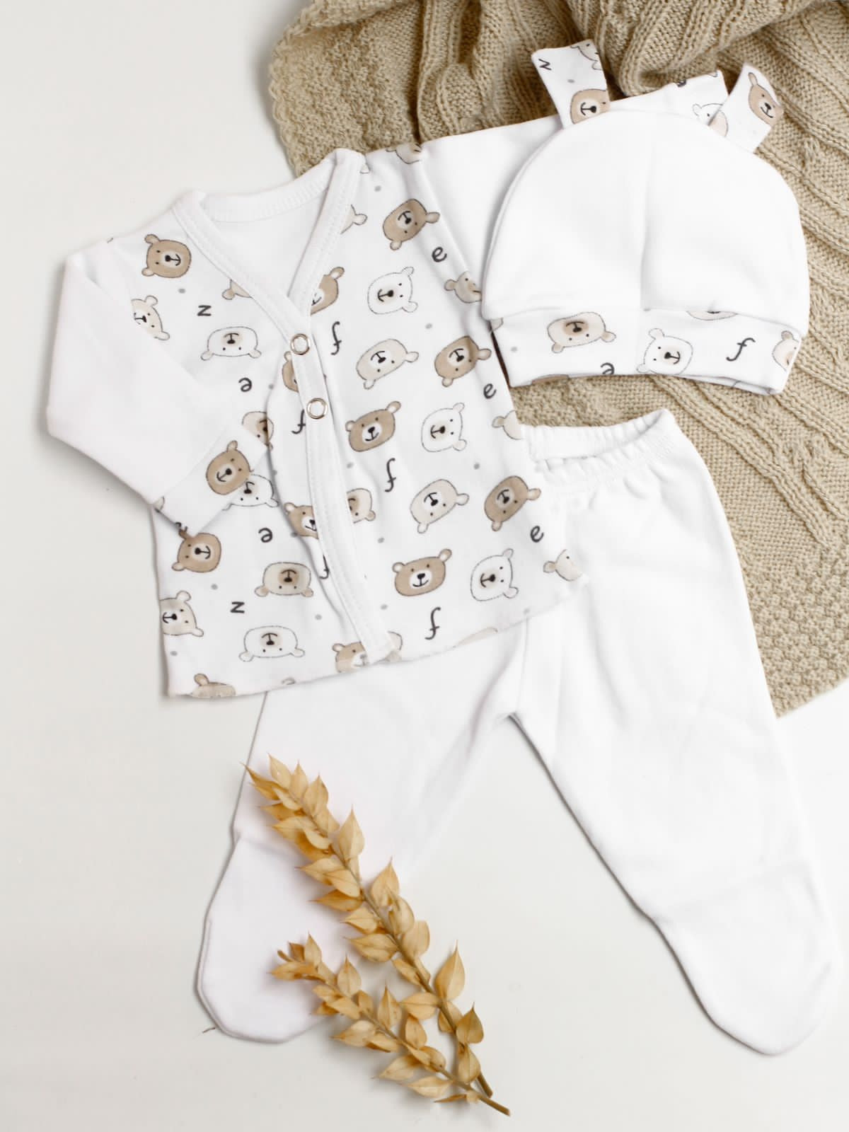 Ajuar 3 Bata PREMATURO Estampa