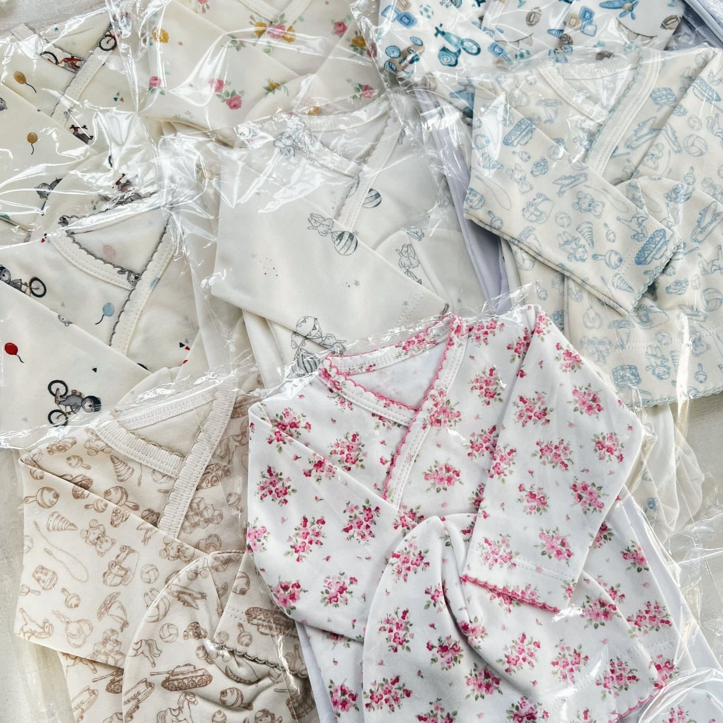 Premium - Ajuar 3 piezas Estampado Floral